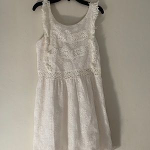 Mink pink mini lace dress
